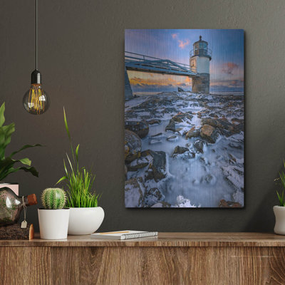 'Winter At Marshall Point' by Rick Berk Metal Wall