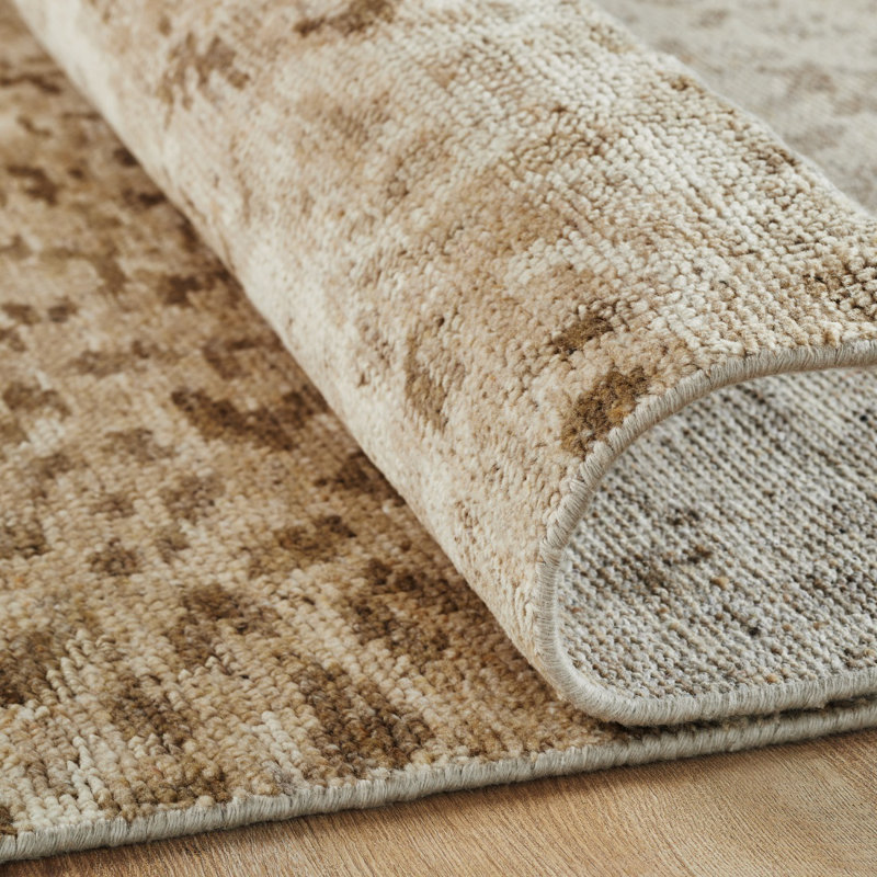 Toros Hand Knotted Wool Abstract Area Rug, Runner 2'6" x 10'