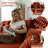 141" Cloud Modular U-Shaped Sectional Sofa with Chaise, Corduroy Oversized Couch for Living Room, No Assembly Required,Orange-1665320230