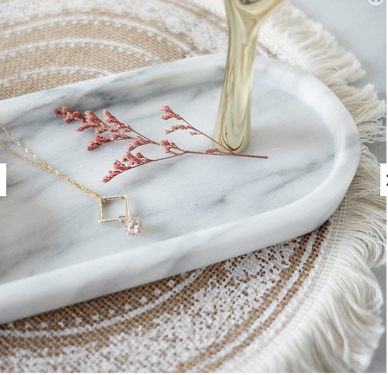 Plateau de piste Artifacts Marble, Blanc mat