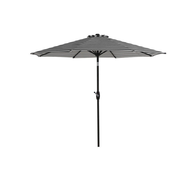 Parasol de marché 9 pi Pierpoint, Noir