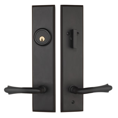 Verano Levers With Deadbolt Entry Set