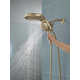 HydraChoice Hydrorain 5 Spray Dual Shower Head and Handheld Shower with H2Okinetic 1.75 GPM