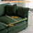 Hibbell U-shaped Sectional Sofa W/reversible Footrest, 5-seater Convertible Corner Couch With 2 Ottomans ,modern Minimalist Soft Sofa & Couch For Living Room-109946813