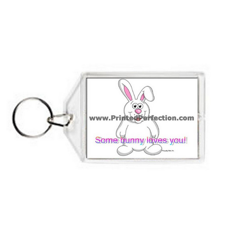 Porte-clés en lapin personnalisé en acrylique