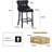 Modern Velvet Upholstered Bar Stools Counter Height Barstools Set of 2-1600001221