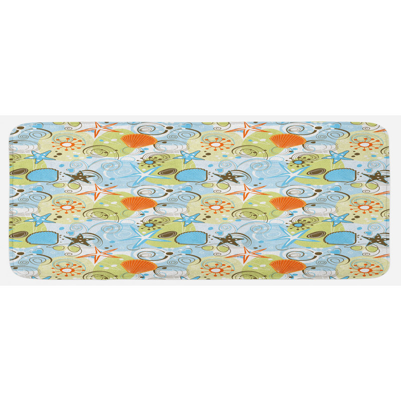 Coastal Synthetic Kitchen Mat