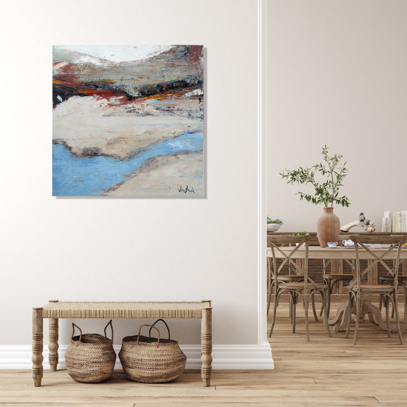 «Blue Water On», impression sur toile giclée à la main, H 36 po x l 36 po x P 1,5 po, Wrapped Canvas