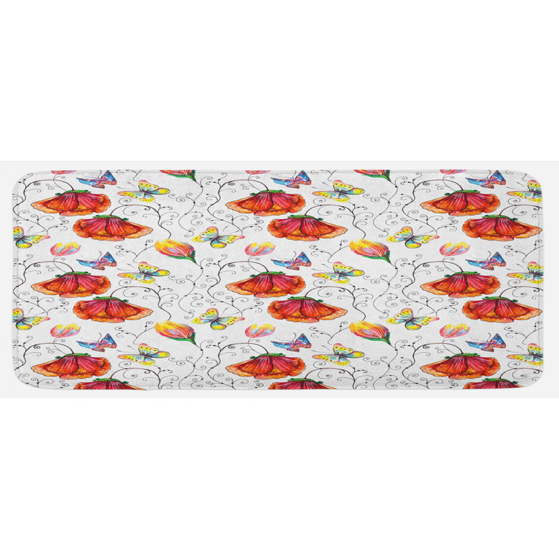 Tapis de cuisine aquarelle