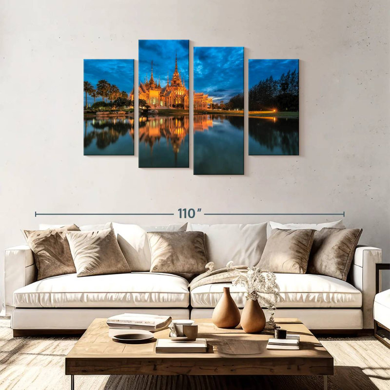 Lilie Wat Luang Phor Toh, H 48 po x l 75 po