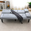 67 po, lit, gris, pliable, porte-gobelet, multifonctionnel relaxant à la maison, pliable en un clic, temps libre-1735216787