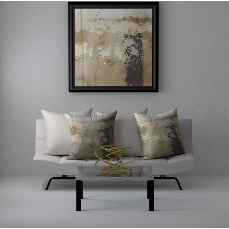 Abstract Throw Pillow, 24" H x 24" W