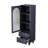 Tall Storage Cabinet with Tempered Glass Door, Two Drawers, and Adjustable Shelf for Versatile Home Organization-837944163