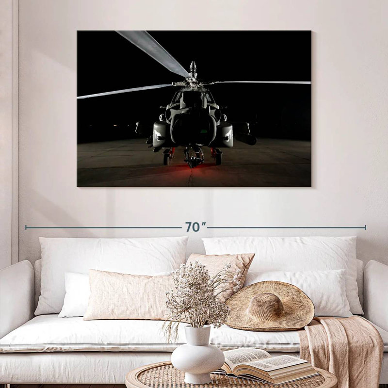 Hélicoptère militaire Mehar Apache, H 8 po x l 12 po