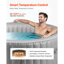 Spa gonflable pour l'extérieur 2 à 4 personnes 70,9 x 26 po-114139996