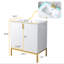 Meuble-lavabo simple 30 po blanc moderne