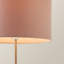 Dadiva Brushed Chrome Stem Table Lamp with Velvet Reni Shade-438168483-412353863-412353856