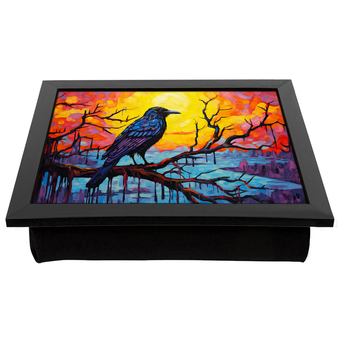 Crow Expressionism No.2  Lap Tray with Cushion