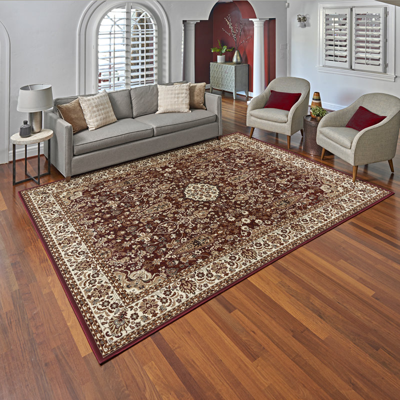 Tapis oriental floral Majestic, Rectangle 5 pi 3 po x 7 pi 5 po