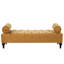 Banc de chambre à coucher moderne, banc rembourré en velours avec 2 coussins amovibles, repose-pieds rembourré confortable, banc de bout de lit, repose-pieds pour la chambre à coucher-1436580954