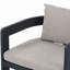 Chaise de salle à manger en aluminium, structure avec coussin, ensemble de 2-1093623301