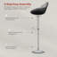 Dequawn Swivel Upholstered and Velvet Adjustable Height Bar Stool with Stainless Steel Frame-1407296229-1481326123