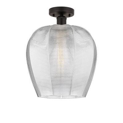 Glass Semi Flush Mount