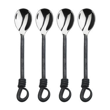 Shirleyan Design Burnt Black Pastry Fork 4 PCS. Set 17 Stories