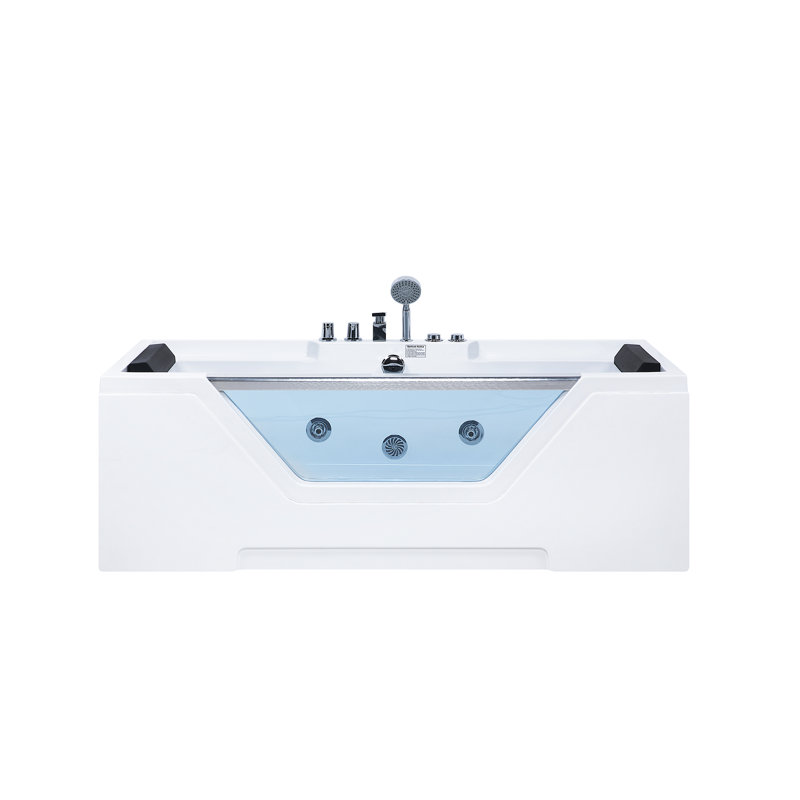 Figy 1700mm x 800mm Whirlpool Acrylic Bathtub with Tap