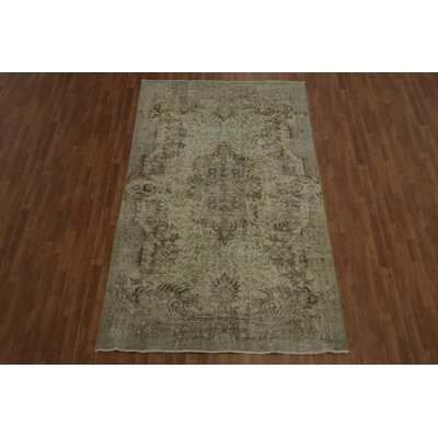Distressed Anatolian Turkish Area Rug 6x9