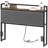 Upholstered Headboard Metal Frame with Charging Station and Storage-96243449-84490709