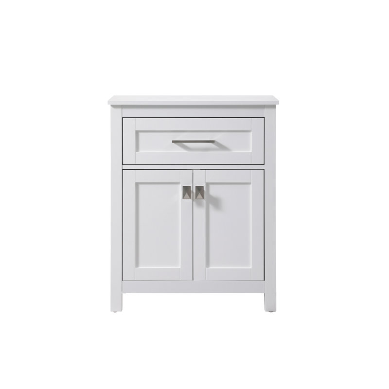 Rangement pour salle de bain Martirio, Blanc / nickel brossé