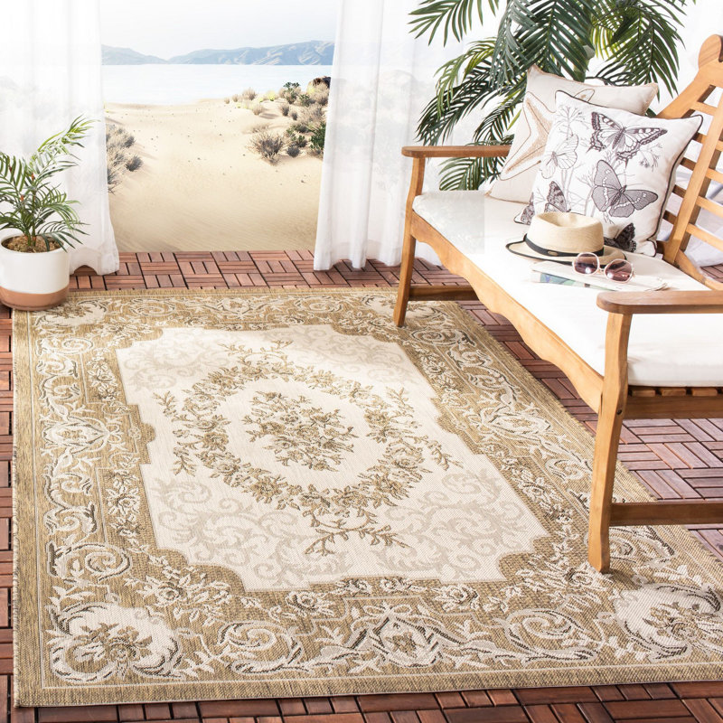 Galena Performance Oriental Indoor/Outdoor Area Rug, Rectangle 8' x 11'