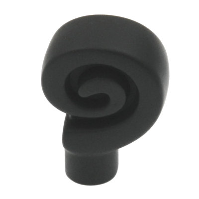 (10-Pack) 1-1/8" Swirl'Z Pull Flat Black