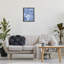 «Blue & White Flower Vase», art mural sur toile flottante noire par Taylor Shannon Designs-1495009458-1495009460