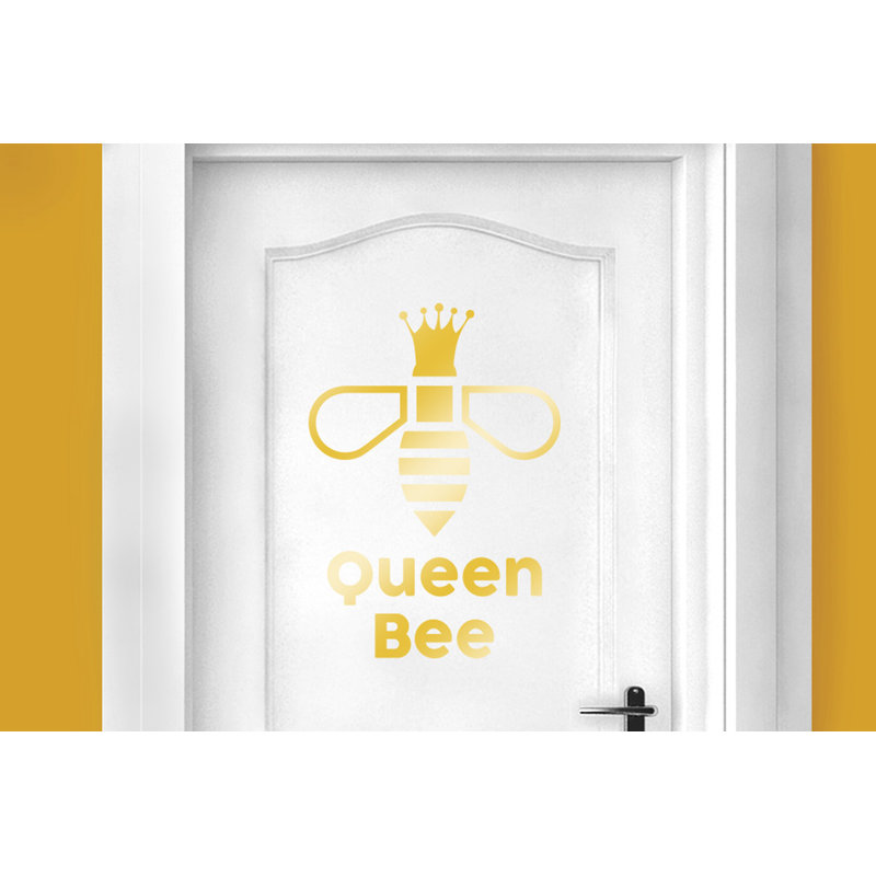 Insects Wall Decal, Shiny Gold