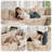 8-piece Modular Corduroy Sectional Sofa, Deep Seat Cloud Couch For Living Room & Bedroom, Easy To Assemble, Soft Upholstered Modern U-shaped Sofa-1117057633