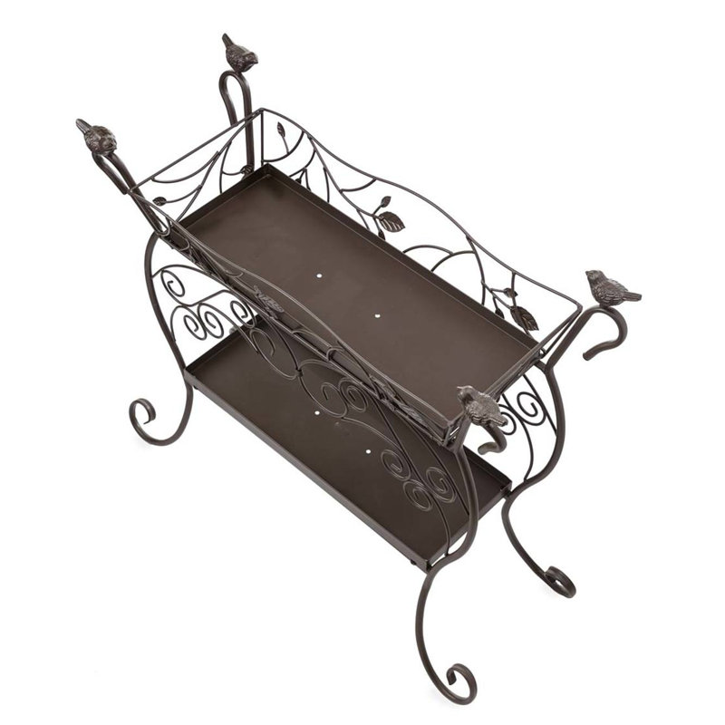 Birds Cast Iron Indoor/Outdoor Elevated Planter