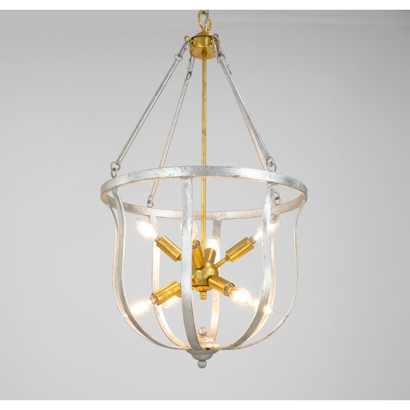 Maxim 8 - Light Chandelier, Silver