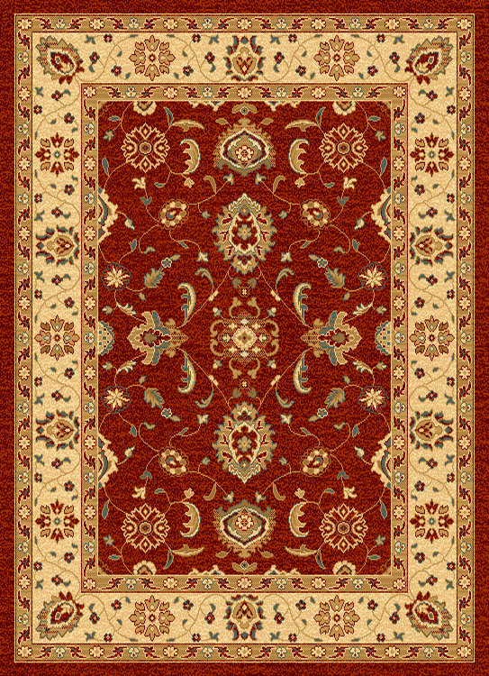 Oriental Wool Area Rug, Rectangle 90 x 115cm