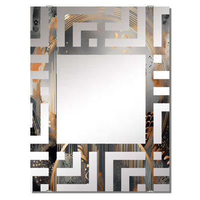 Ingiburgh - Abstract Modern Shapes Mirror Wall Decor MIR137377
