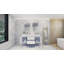 Ensemble de meuble-lavabo double mural de 59 po Mitul-120114000