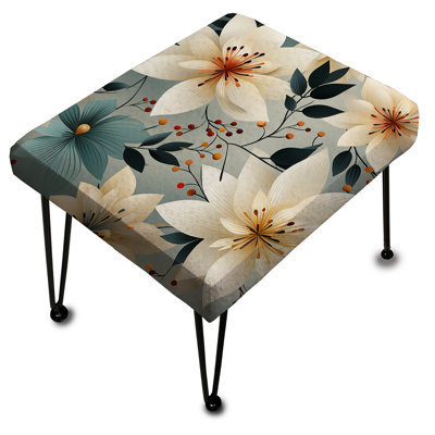 Repose-pieds antique ivoire Romance Bliss