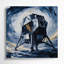 «Space Apollo programme commemoratives», art mural sur toile grise-752750355
