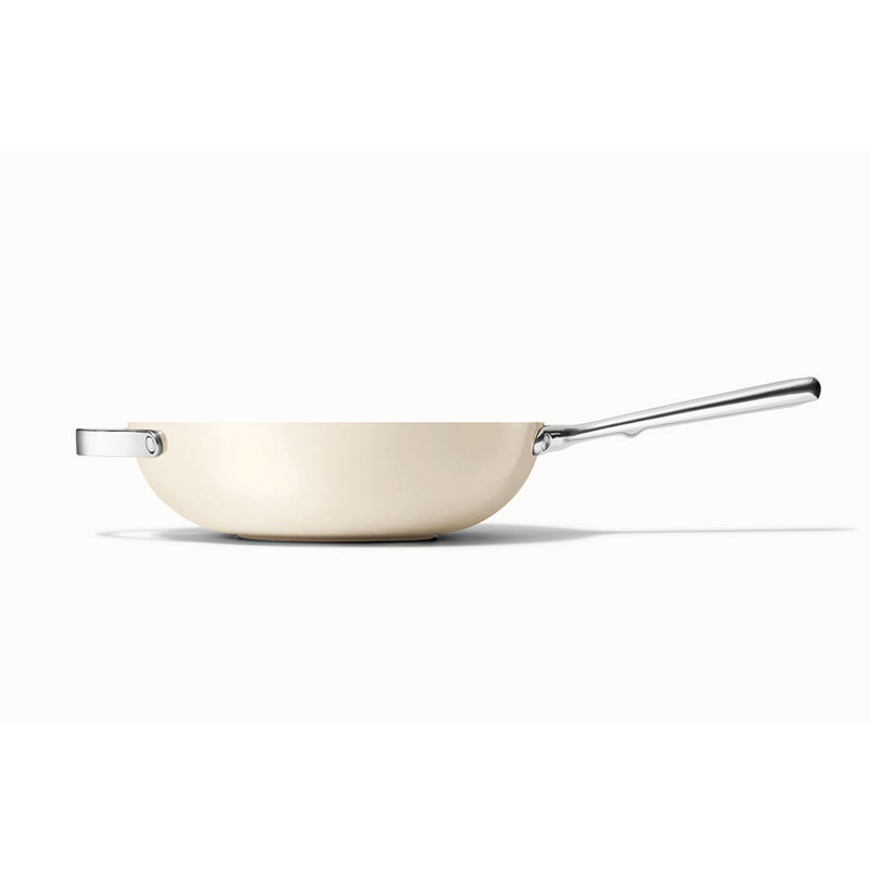 Caraway Nonstick Ceramic Fry Pan, Cream, 12"