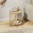 Round Side Table Small End Table With 2 Storage Space