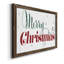 Merry Chistmas - Reproduction d'art textuel sur toile encadrée-1462946262-1462946269