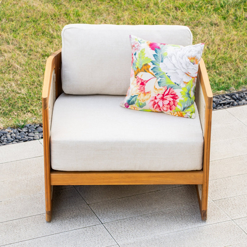 MIMO Outdoor Solid Wood & Rope Sofa, Single
