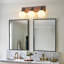 Éclairage pour meuble-lavabo de campagne moderne 3 lumières