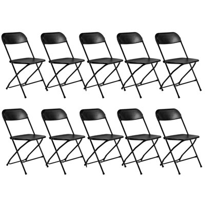 Plastic Folding Chair (Steel-Poly Chair) by Chivari
